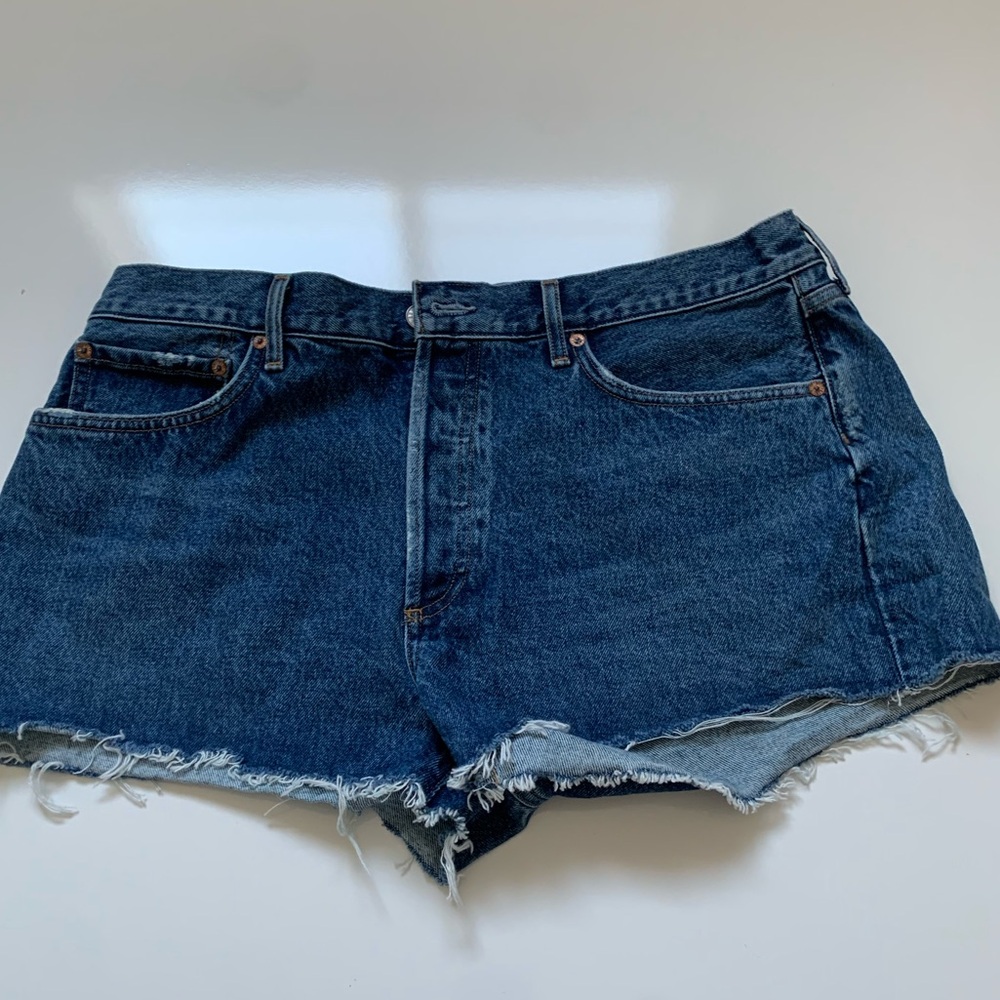 Agolde Women's Blue Denim Shorts